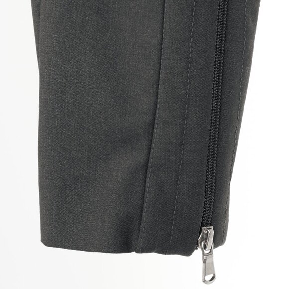 Brunello Cucinelli Anthracite Stretch-Wool Quilted Zip-Hem Trousers - Picture 6 of 13